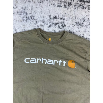 Vintage Tan Carhartt Spellout T-shirt - XXL