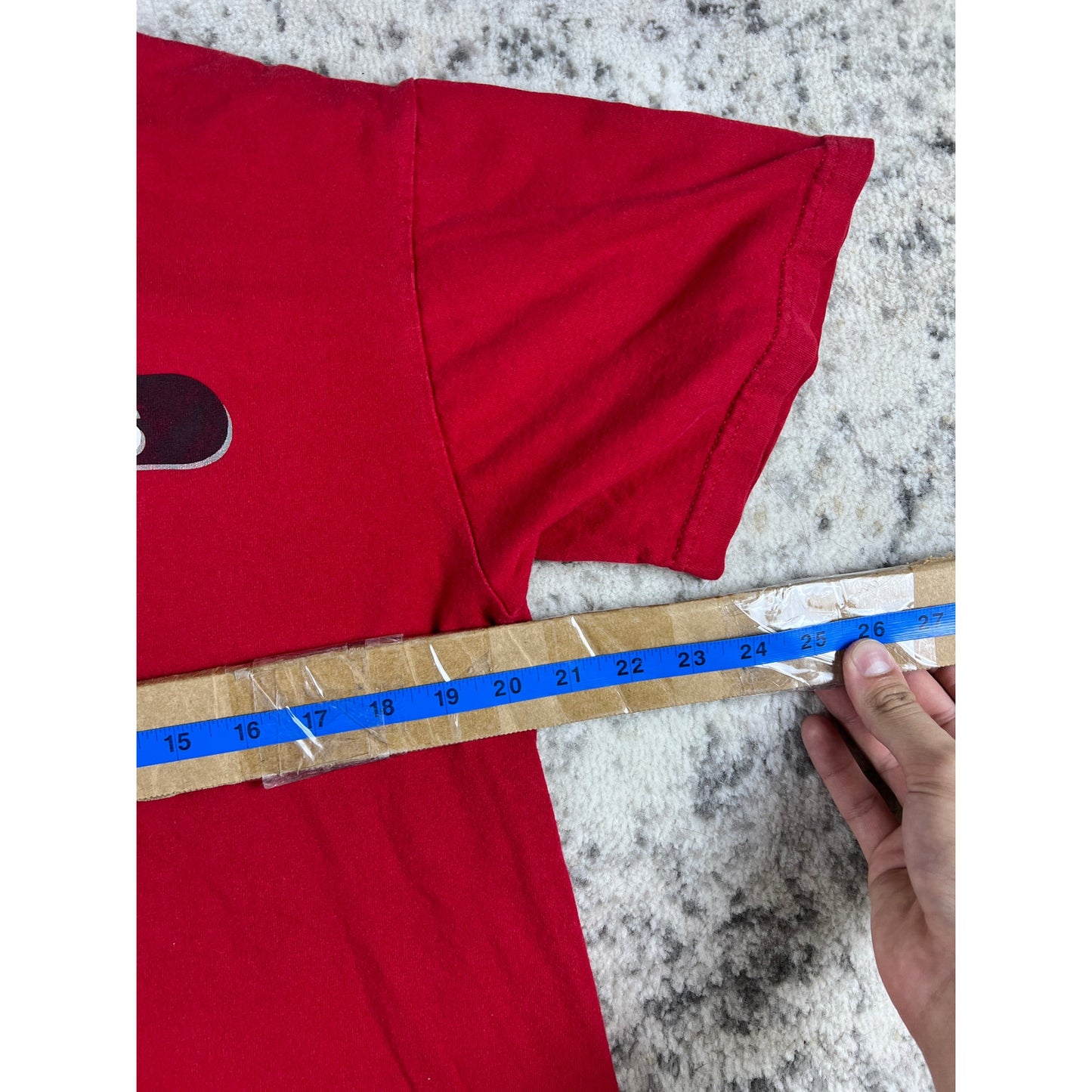Vintage Adidas Red Spellout T-shirt - M