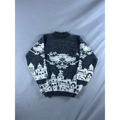 Vintage Double Headed Eagle Castle Sweater - M