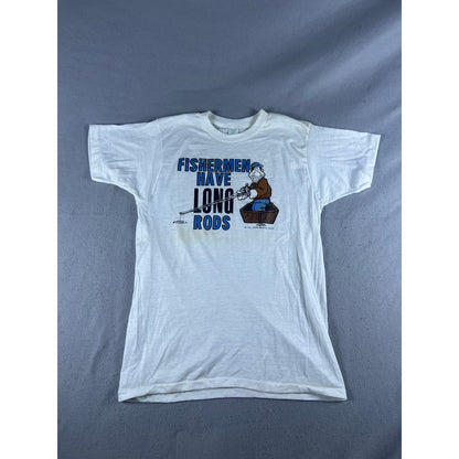 Vintage Fishermen Have Long Rods T-Shirt - L