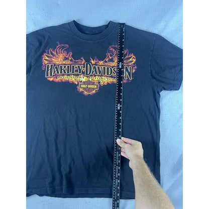 Harley Davidson Flame Skull T-Shirt Set - XL