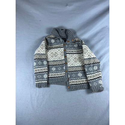 Eddie Bauer Fair Isle Nordic Cardigan Womens - XL