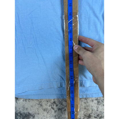 Vintage Stripped Sky Blue T-shirt - XL