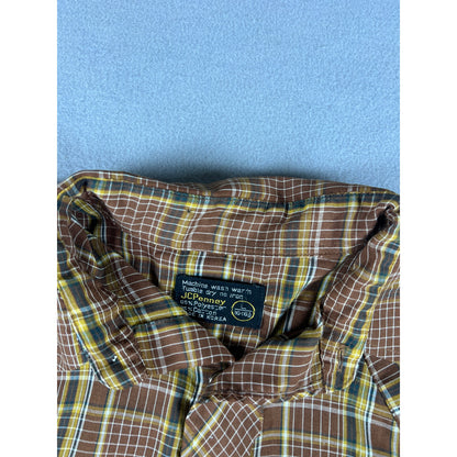 Vintage JCPenney Pearl Snap Western Shirt - L