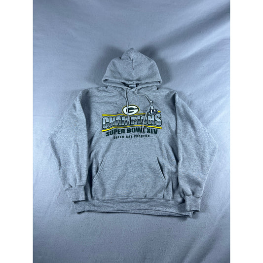 Green Bay Packers Super Bowl XLV Champions Hoodie - L