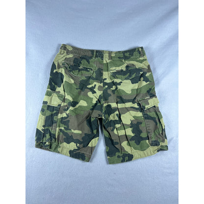 H&M LOGG Ripstop Camo Cargo Shorts - 34
