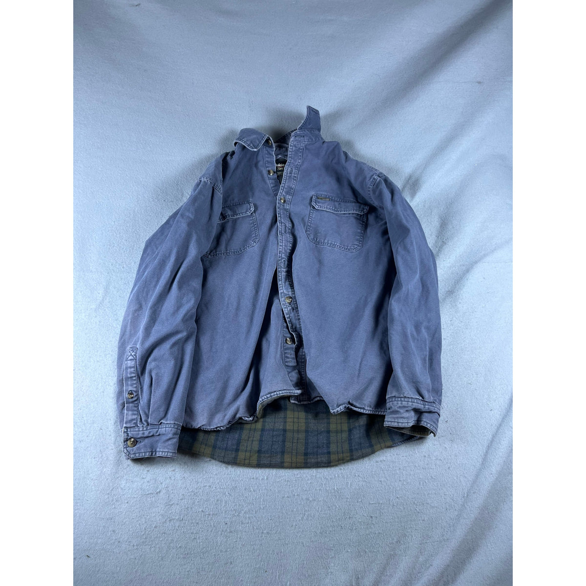Guide Series Canvas Flannel Plaid Lined Shirt Jacket - L