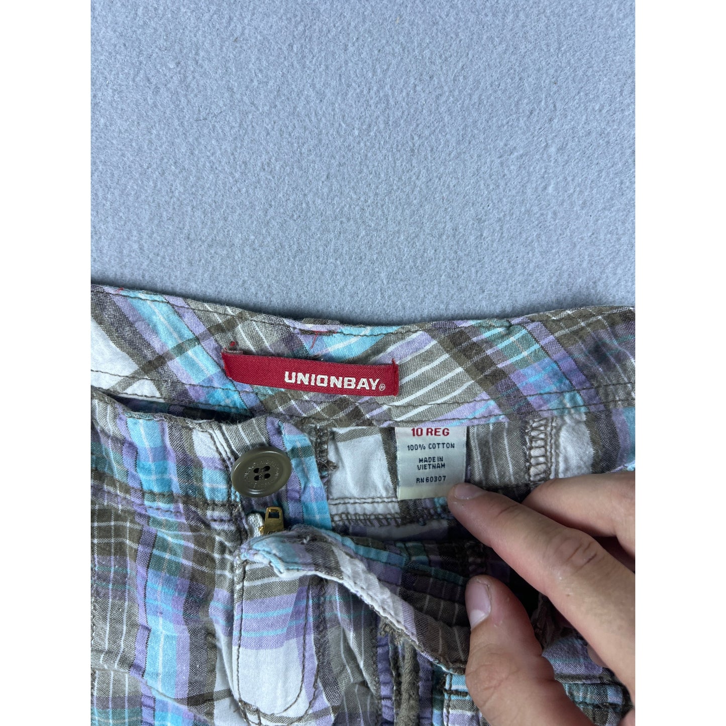 Unionbay Plaid Cargo Shorts - 10
