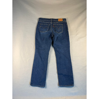 Levi's Mid Rise Skinny Cropped Jeans - 14