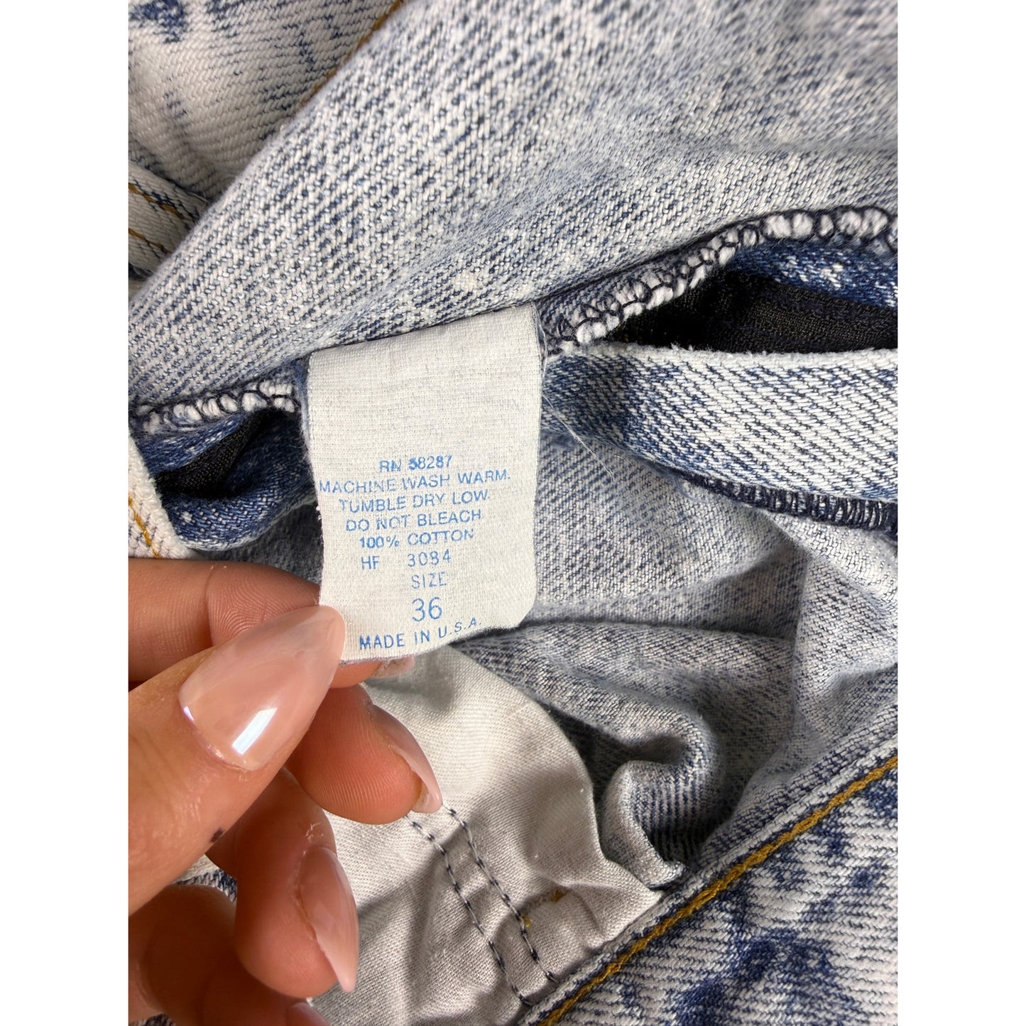 Vintage Bristol Blues Acid Wash Denim Shorts - 36