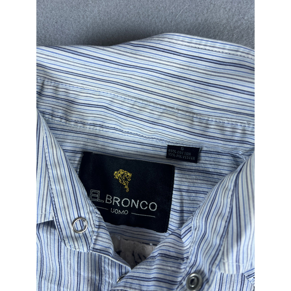 El Bronco Uomo Pearl Snap Western Shirt - S