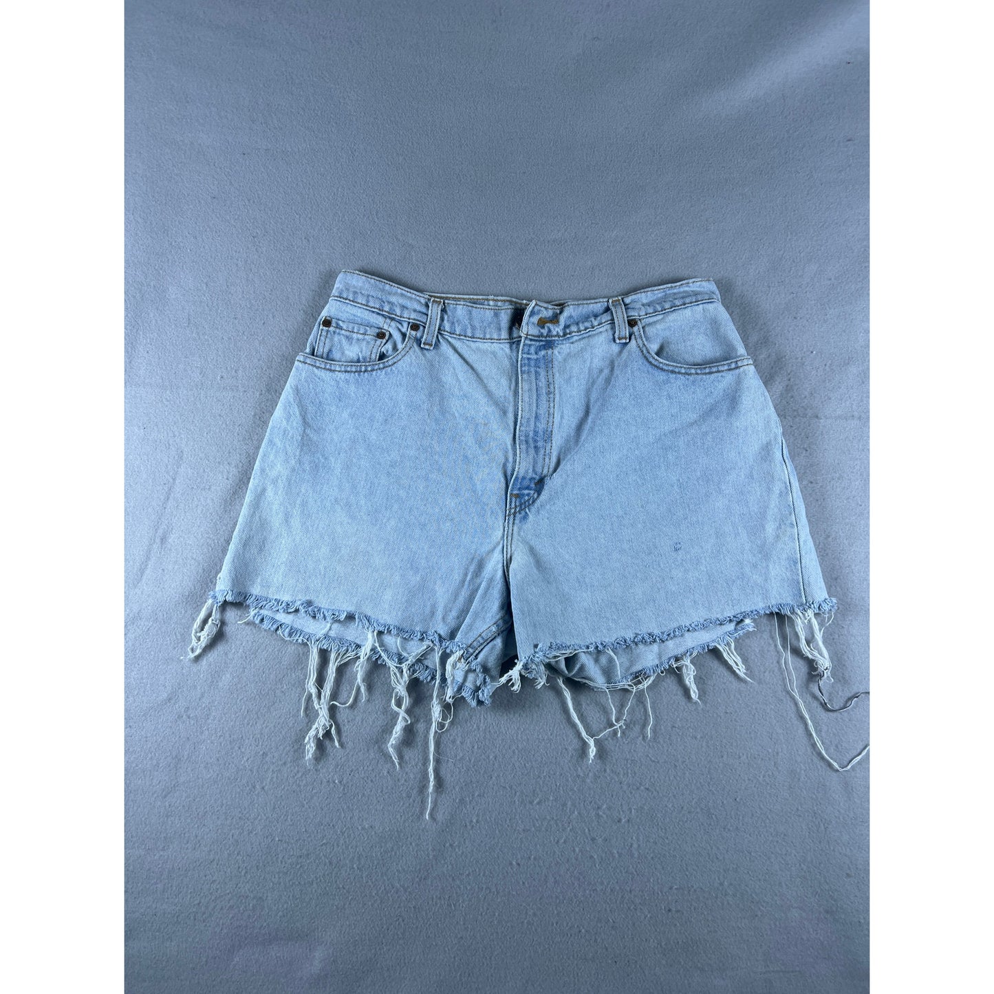 Vintage 90s Levi's 551 Denim Cut Off Shorts - 16