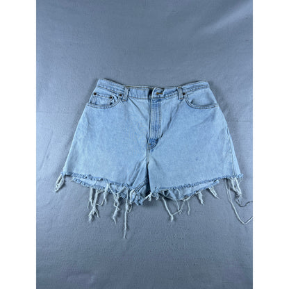 Vintage 90s Levi's 551 Denim Cut Off Shorts - 16
