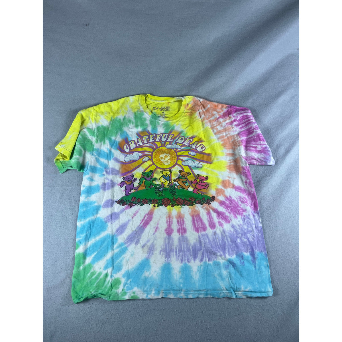 Copied - Liquid Blue Shirt Men XL Tie Dye Grateful Dead Dancing Bears Graphic Concert Tee