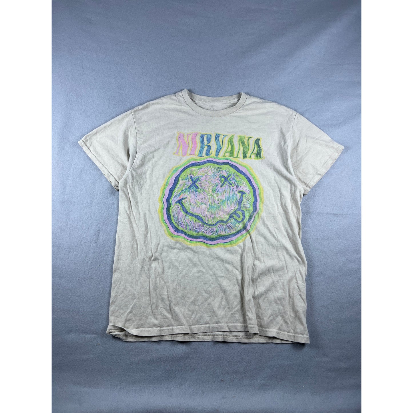 Nirvana Smiley Face T-Shirt - L