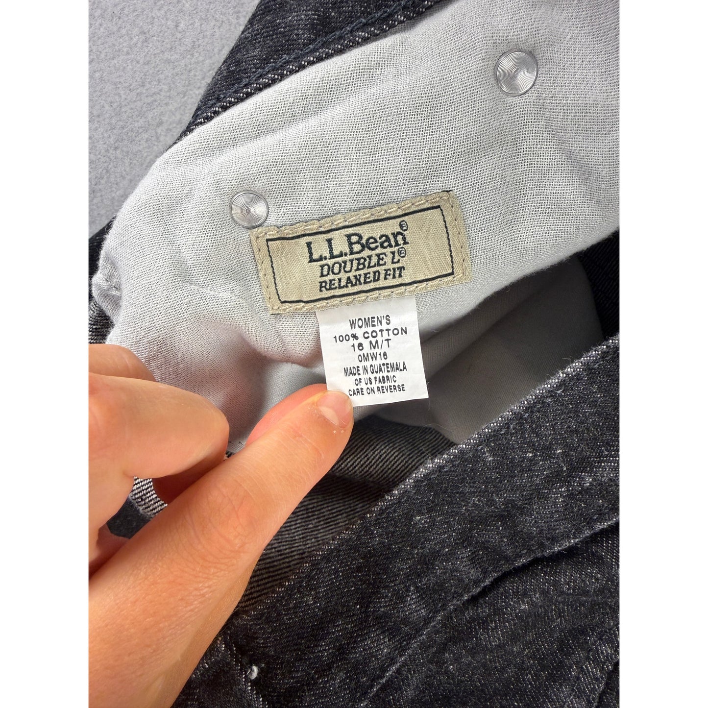 LL Bean Double L Relaxed Fit Jeans Womens - 16 Tall