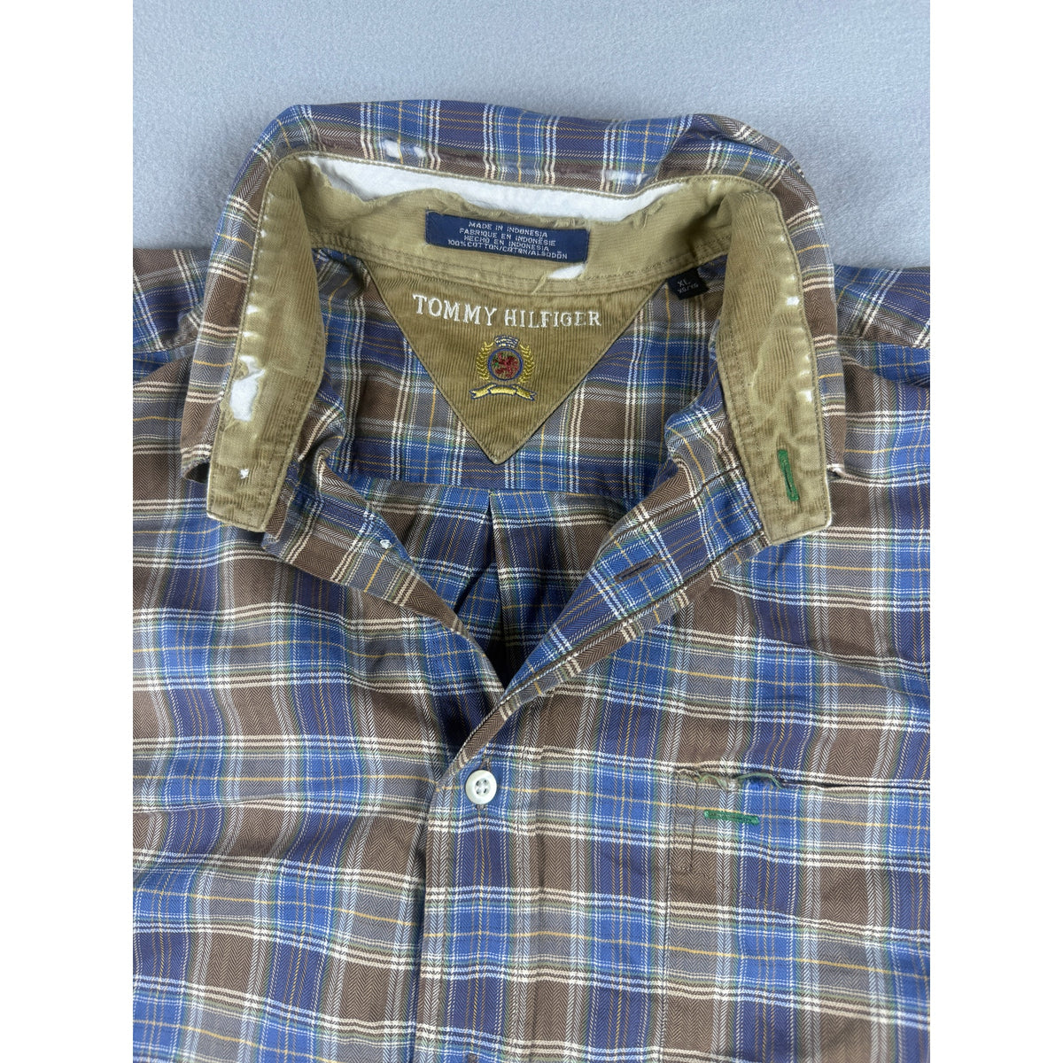 Vintage Tommy Hilfiger Plaid Shirt - XL