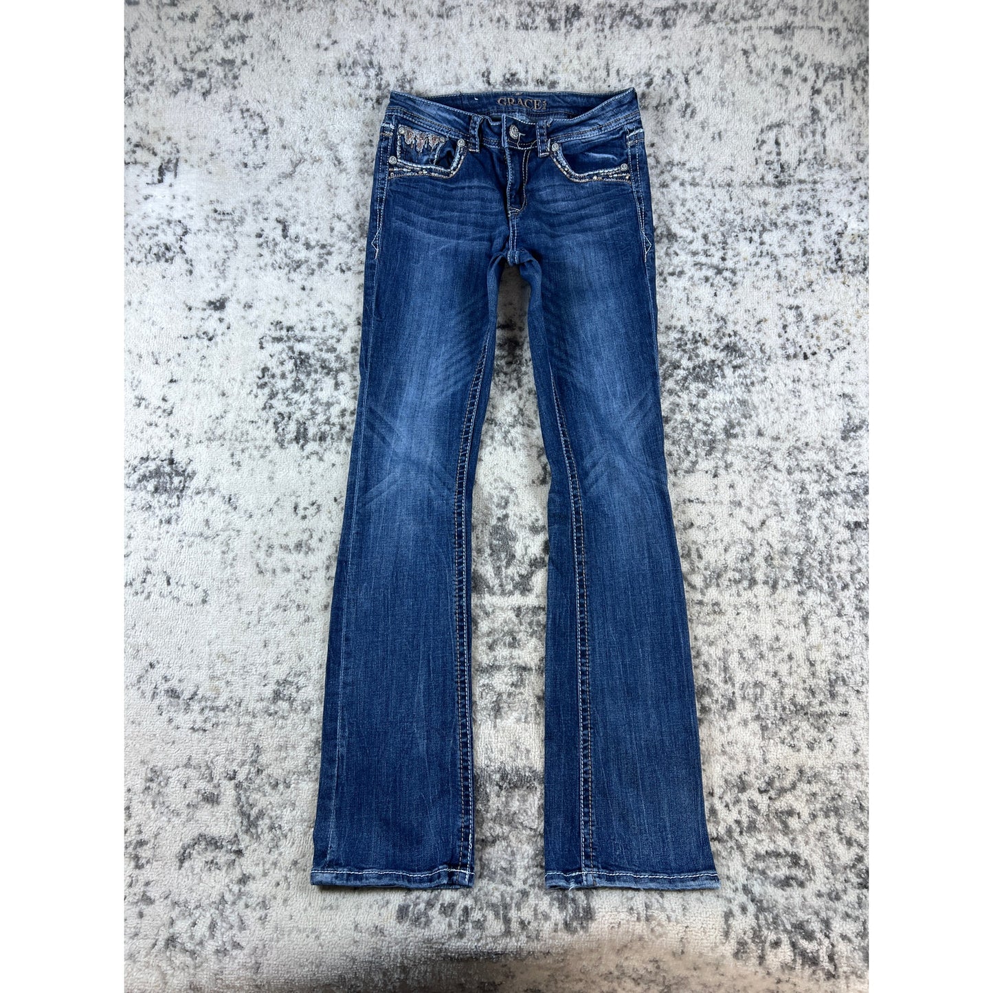 Y2k Denim Blue Grace in LA Bootcut Jeans - 26