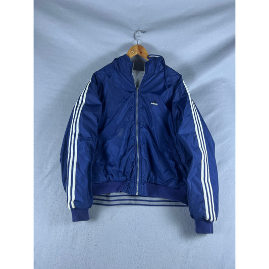Vintage 90s Adidas Reversible Windbreaker Jacket - M