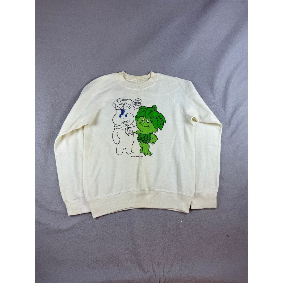 Vintage 80s Pillsbury Doughboy Sprout Sweatshirt - S