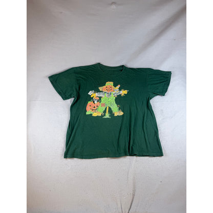 Vintage Scarecrow Pumpkin T-Shirt - L