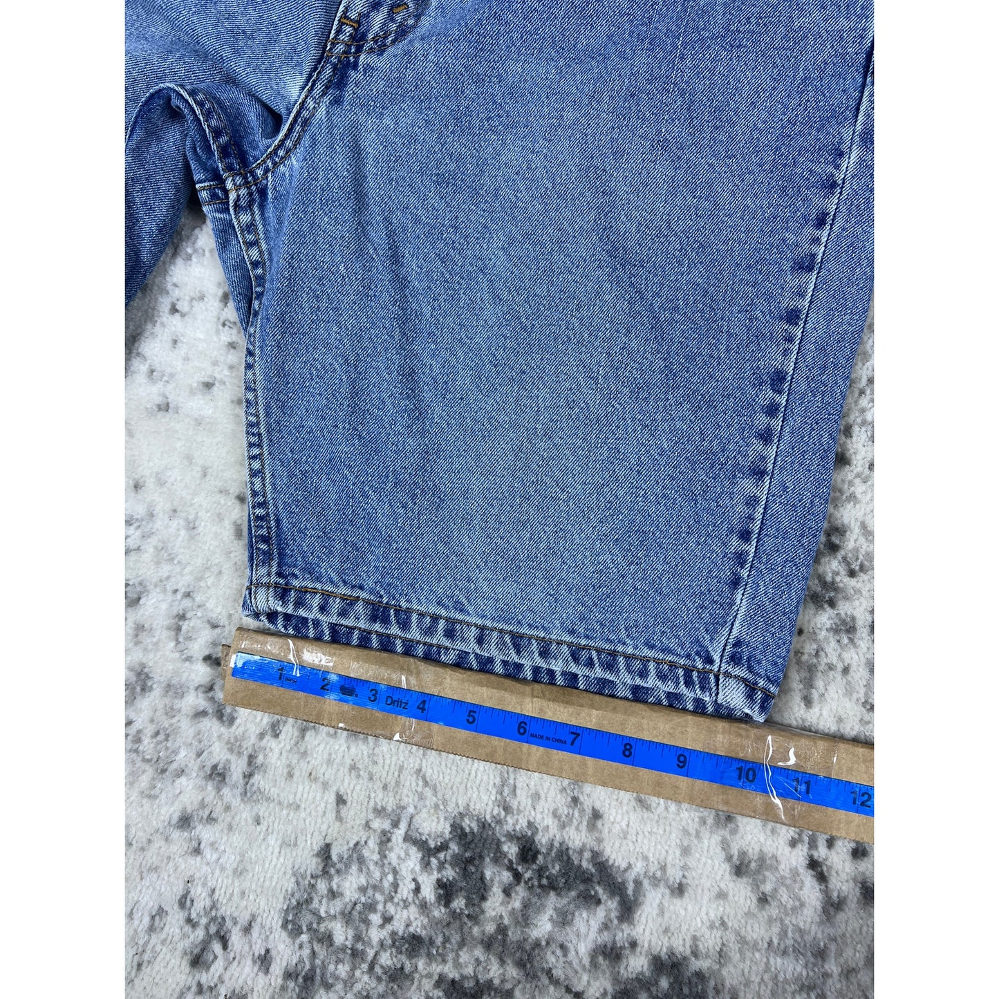 VTG Levi 505 Light Wash Denim Jean Shorts Sz 36 Made in USA 90s