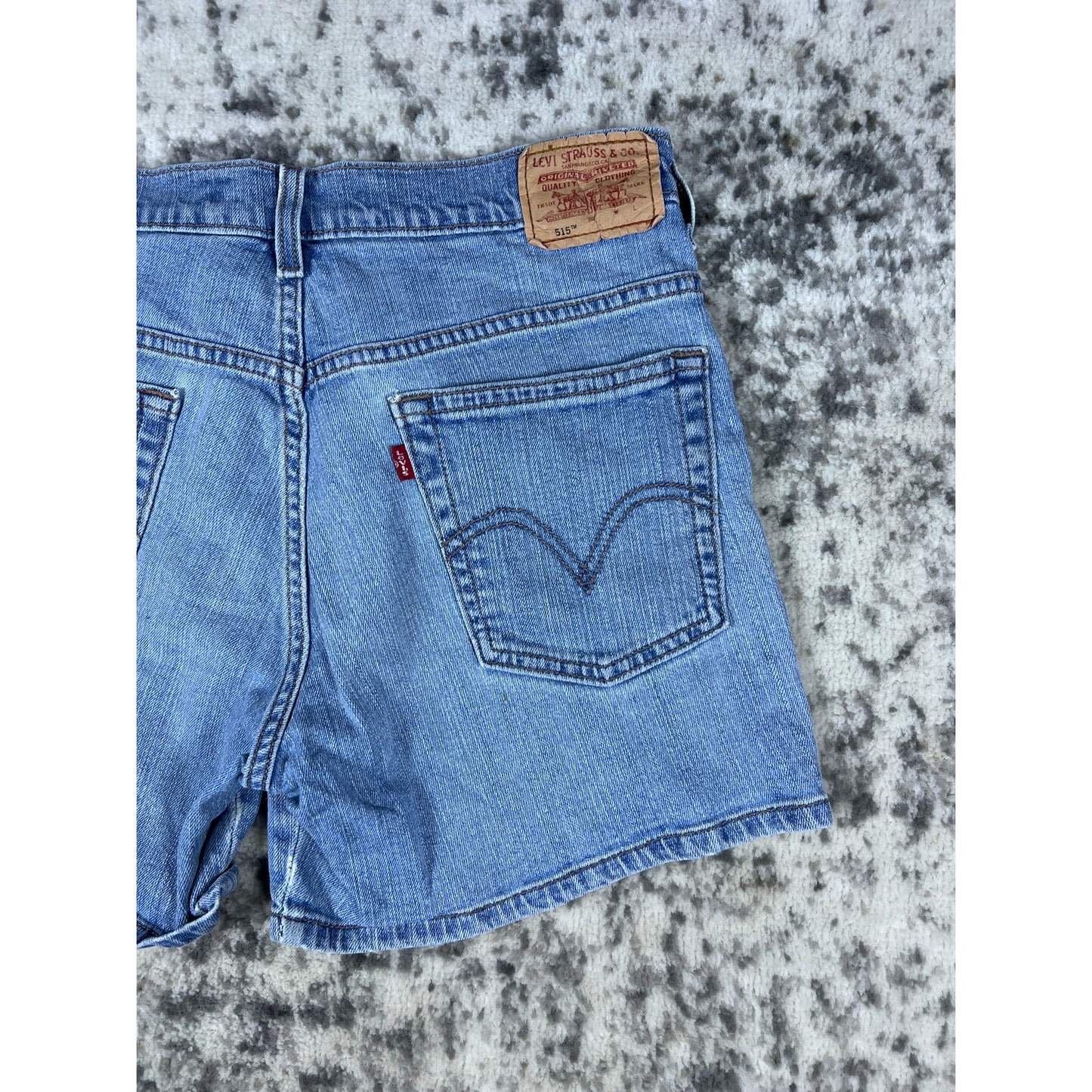 VTG Levi's 515 Women's Denim Shorts Size 8 Low Rise Blue Jean Shorts