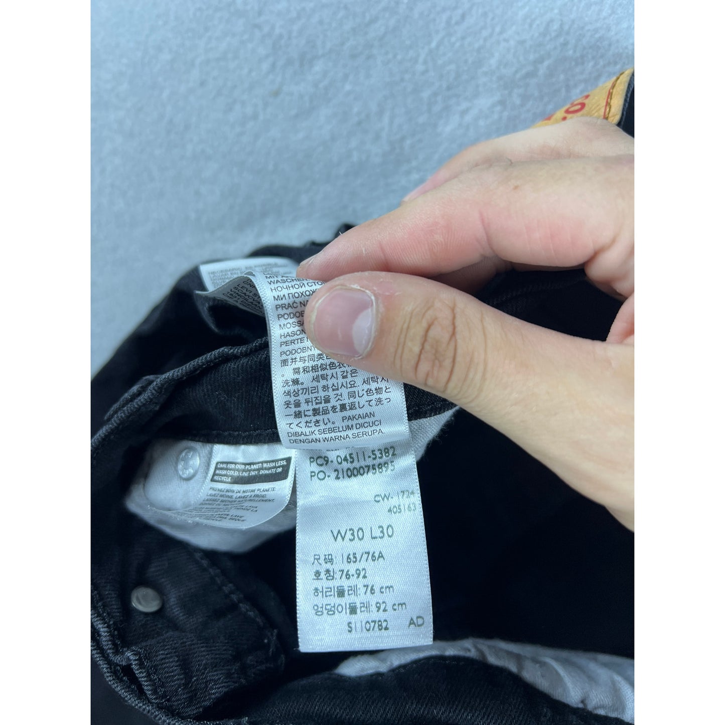 Levi 511 Black Straight Leg Pants - 30