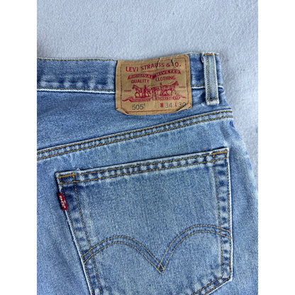 Levi's 505 Cut Off Regular Fit Denim Shorts - 34