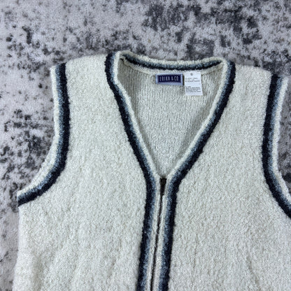 Vintage Full Zip 90s Fleece Vest - XL