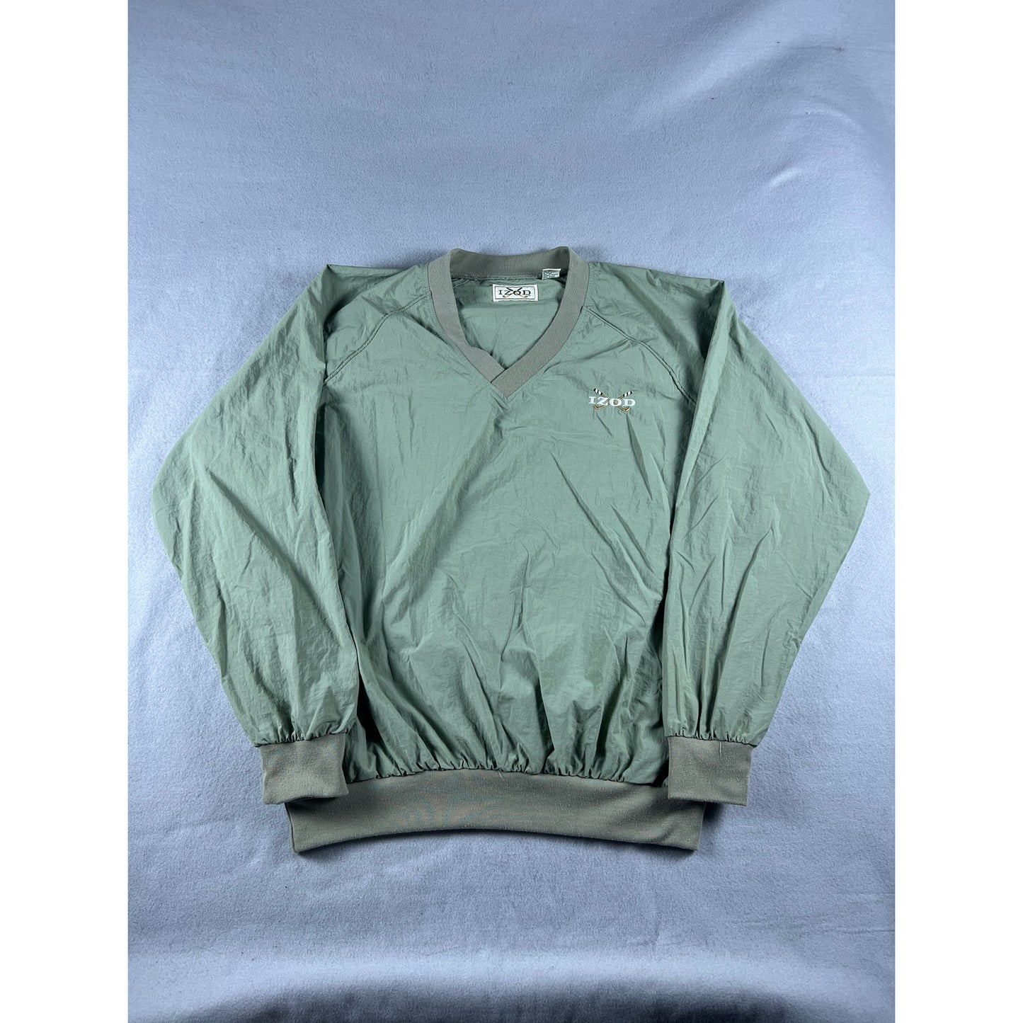 Vintage IZOD Golf Windbreaker Pullover Jacket - L
