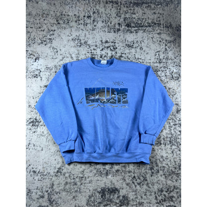 Vintage 90s Fishing Sweatshirt - XL