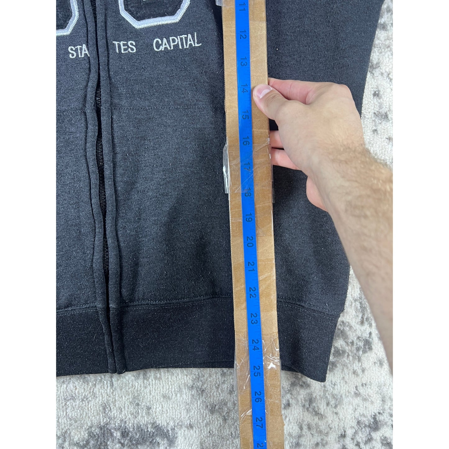 Washington DC Spellout Hoodie - L