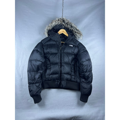 The North Face 550 Black Fur Down Jacket - L