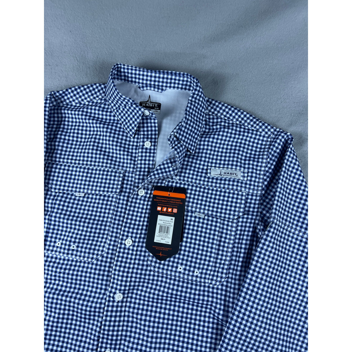 Habit Shirt - M Brookside Check