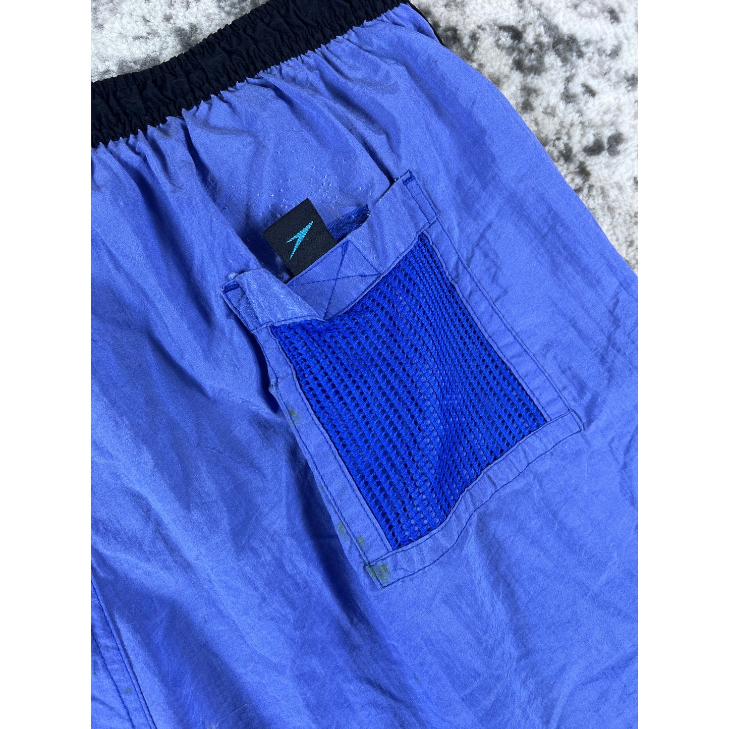 Vintage Light Blue Speedo Swim Trunks - XL