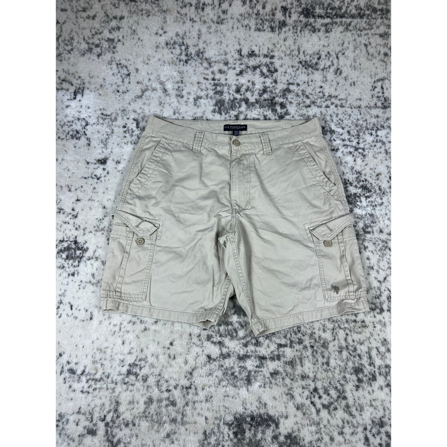 Vintage Tan U.S. Polo Assn. Cargo Shorts - 38