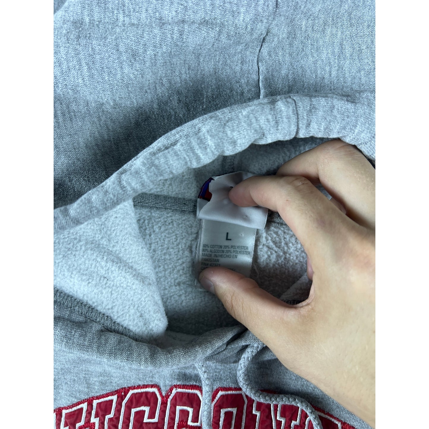 Vintage Wisconsin Badgers Sweatshirt Hoodie - L