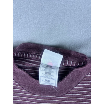 Vintage 90s Striped Single Stitch T-Shirt - L