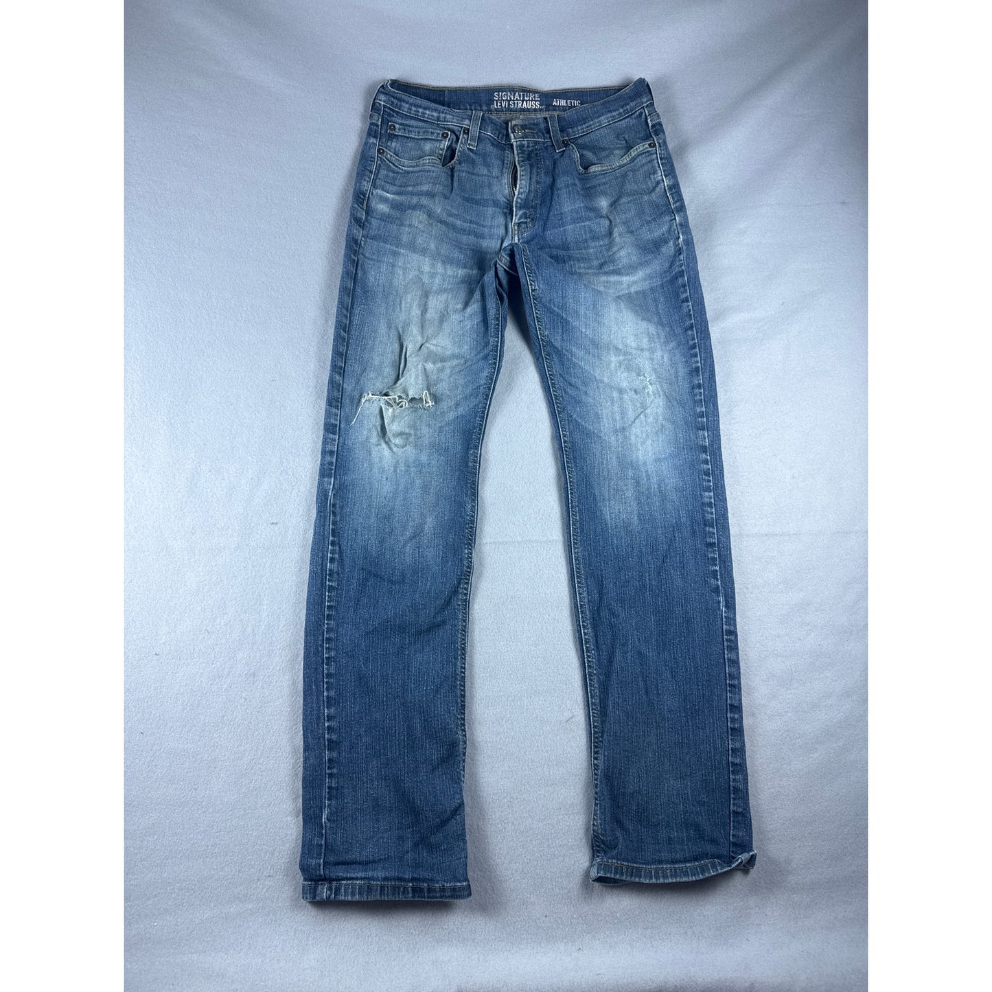 Signature by Levi Strauss Distressed Jeans - 32x34