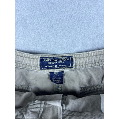 Y2k American Eagle Outfitters Low Rise Canvas Shorts - 12