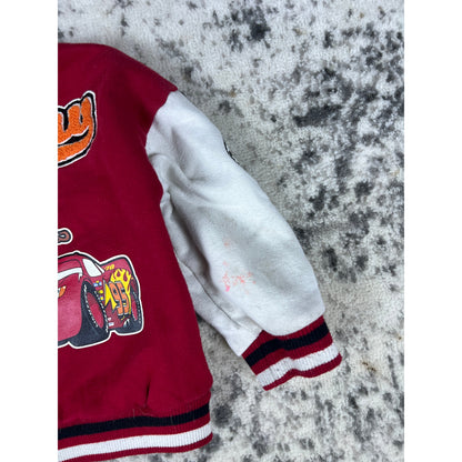 Vintage Disney Pixar Cars Pit Crew Jacket Kids 3T Varsity Y2K