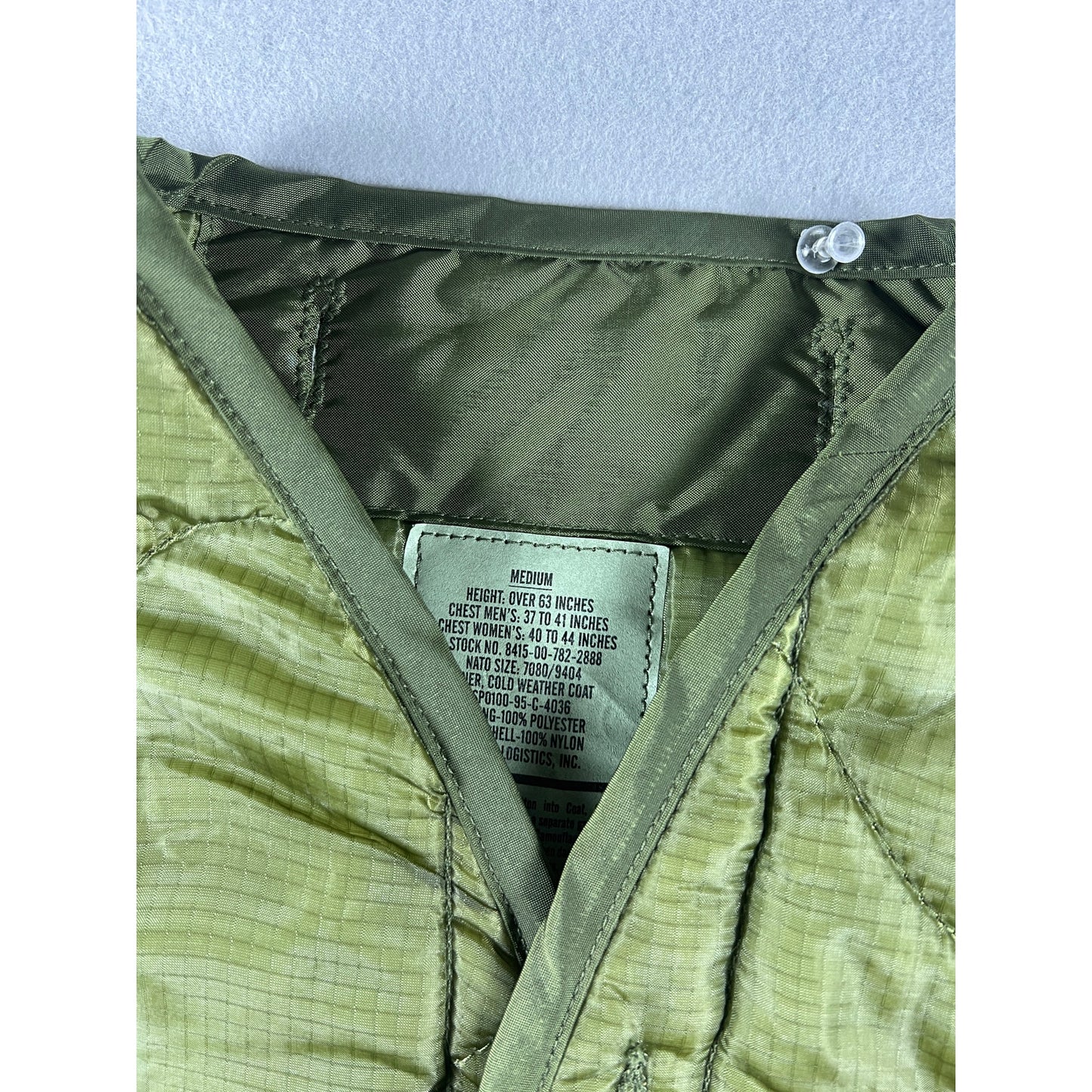 Vintage US Military M-65 Field Jacket Quilted Liner Unisex - M