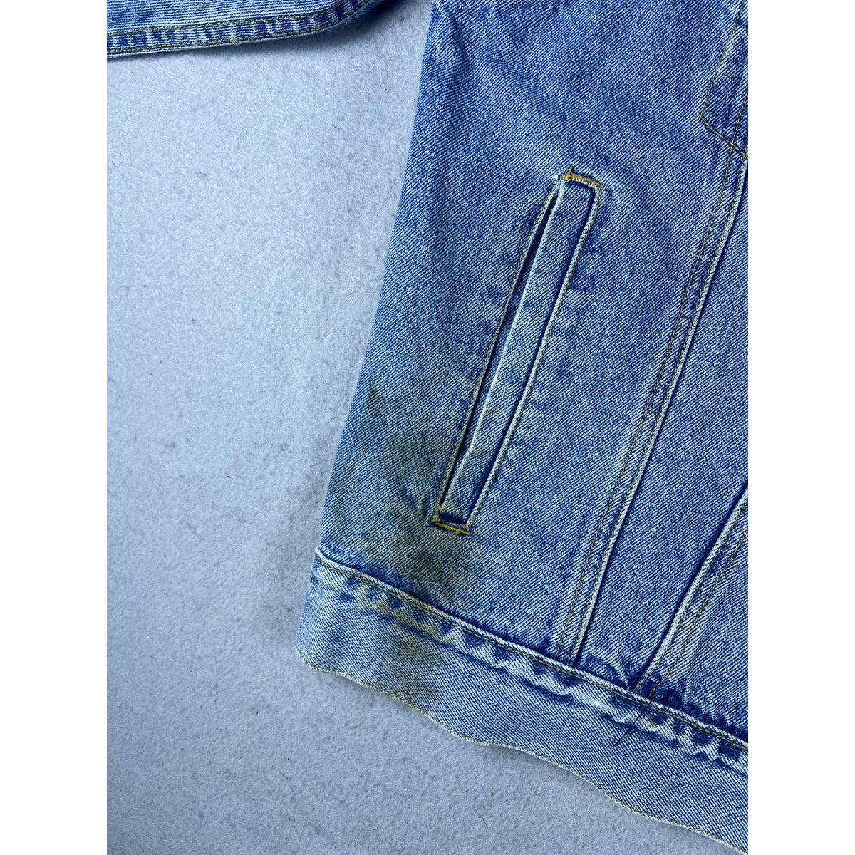 Vintage 90s Structure Denim Trucker Jacket - XL