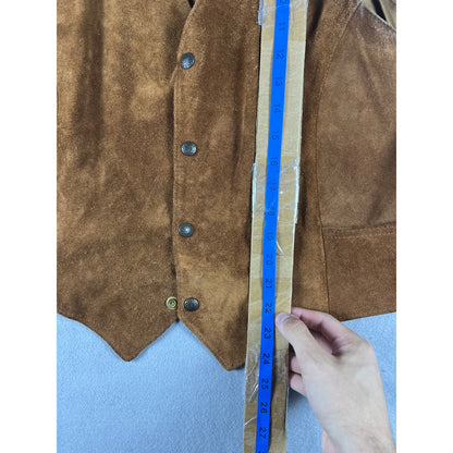 Vintage Pioneer Wear Leather Vest - 44