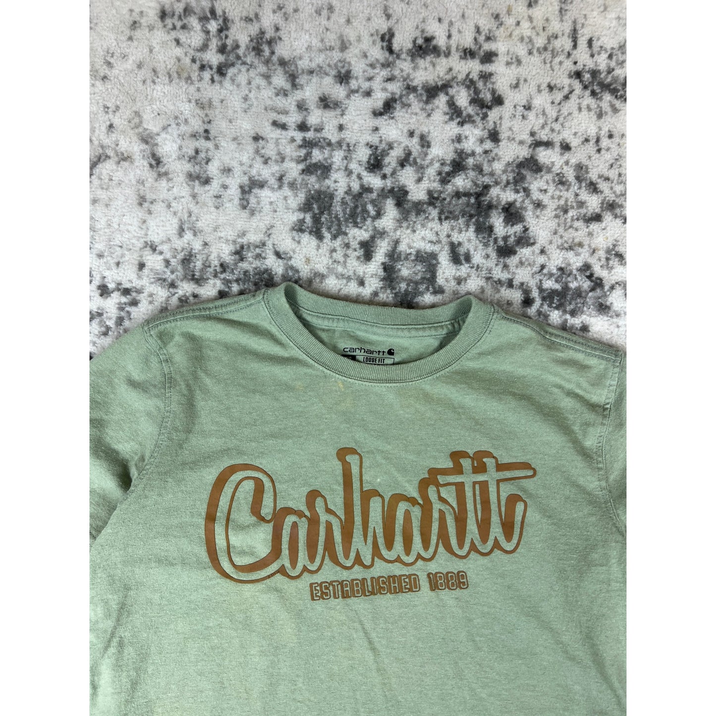 Carhartt Green Graphic Spellout Tee - XS