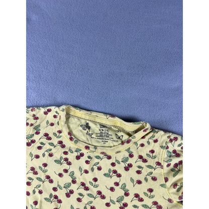 Faded Glory Cherry Print T-Shirt Girls - 7/8