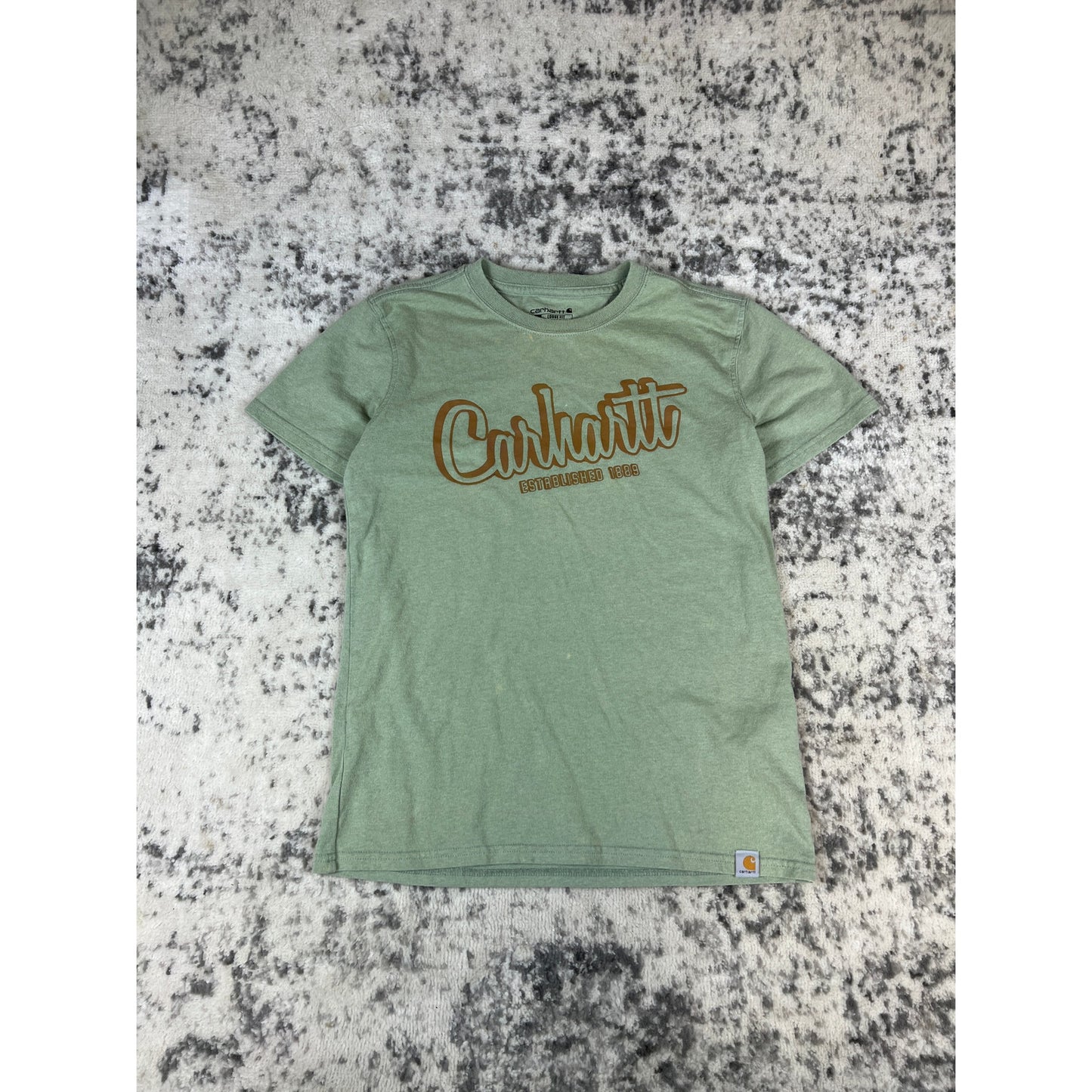 Carhartt Green Graphic Spellout Tee - XS
