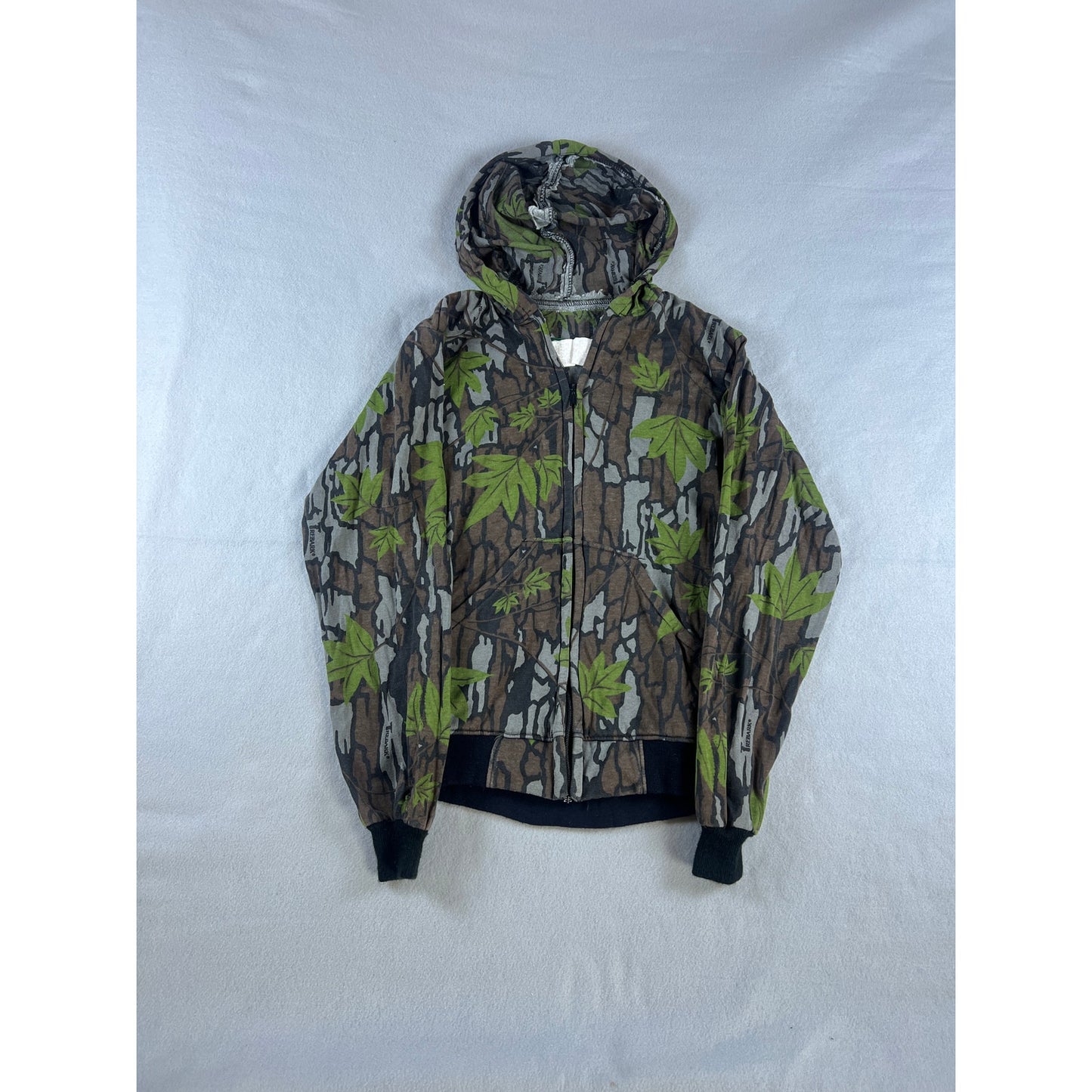 Vintage SafTbak Trebark Camo Hunting Hoodie -M