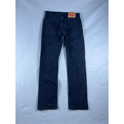 Levi 511 Black Straight Leg Pants - 30